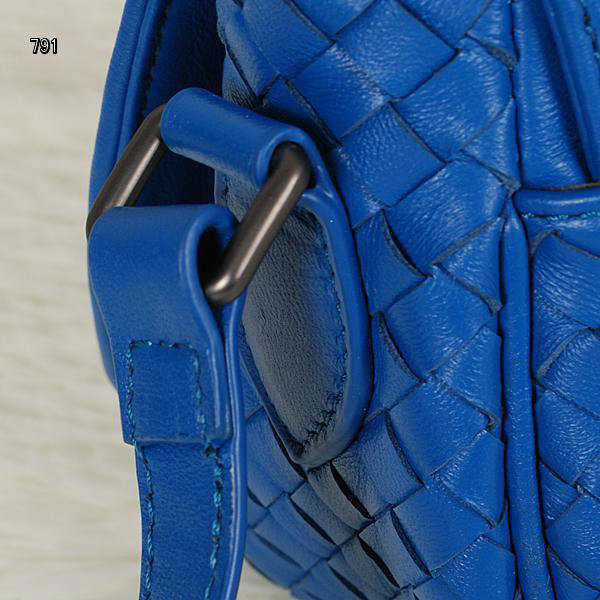 Bottega Veneta intrecciato nappa cross body bag BV13006 blue